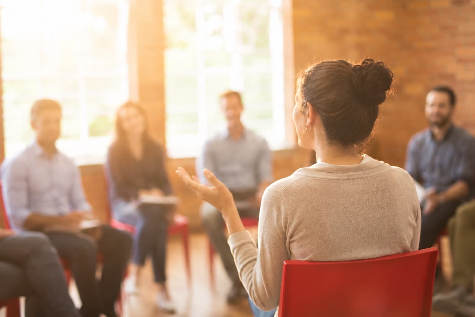 Group coaching session